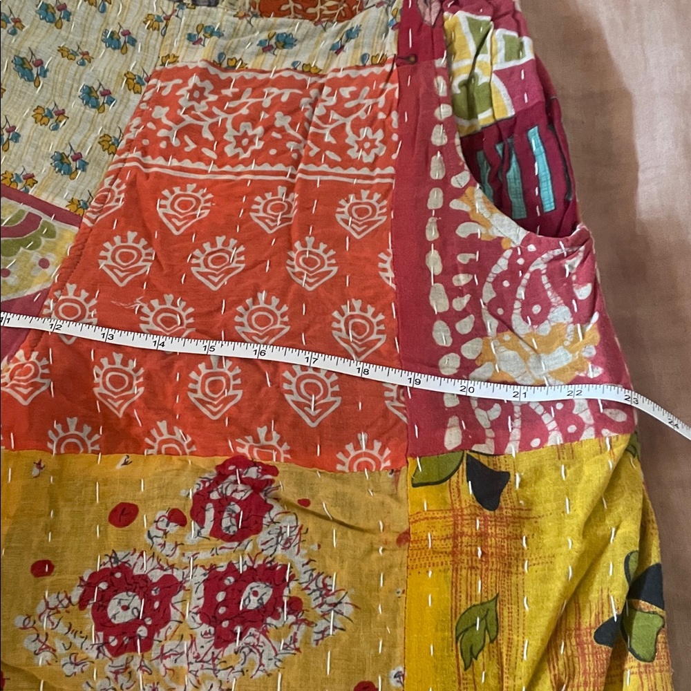Kantha Quilted Wide Leg Pants - Picture 4 of 9